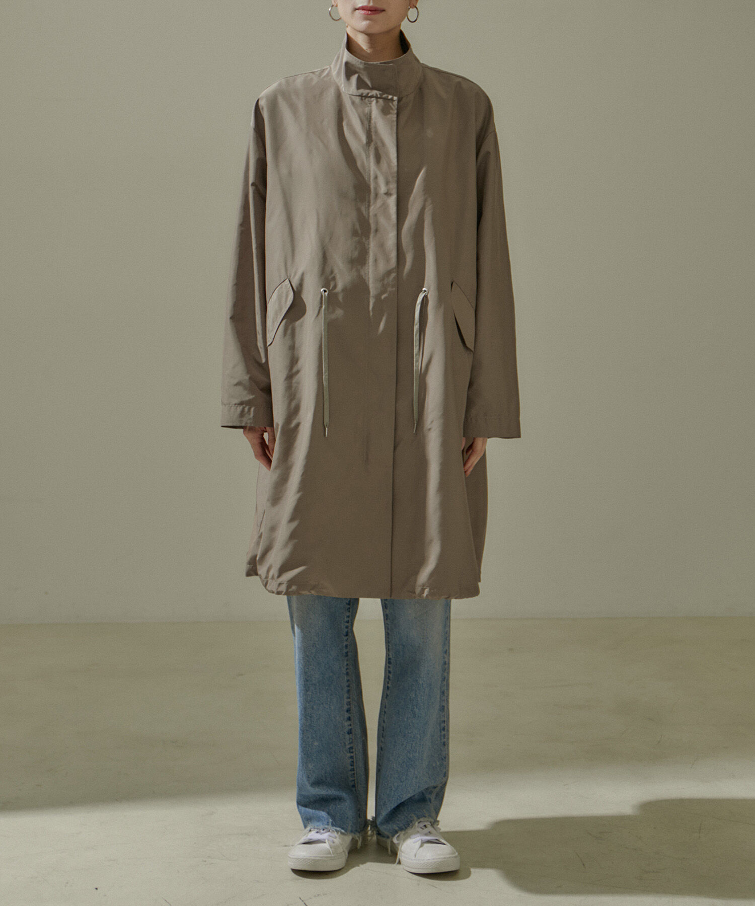 SALON adam et rope'「[24SS]ミリタリースタンドカラーコート/モッズコート【撥水加工・洗える】」|ミリタリージャケット|