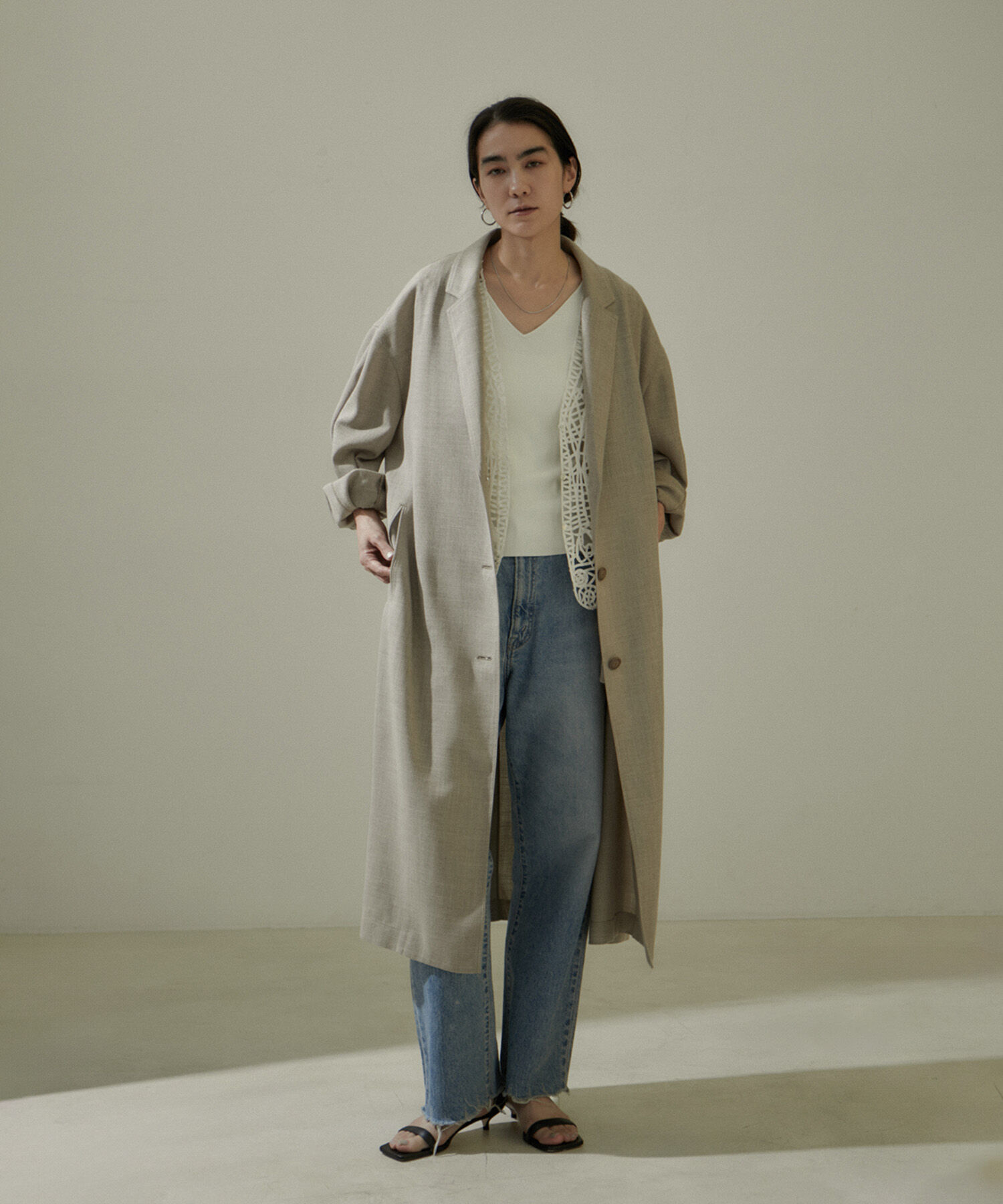 SALON adam et rope'「ウォッシャブルシルクキャミソール」|キャミソール|