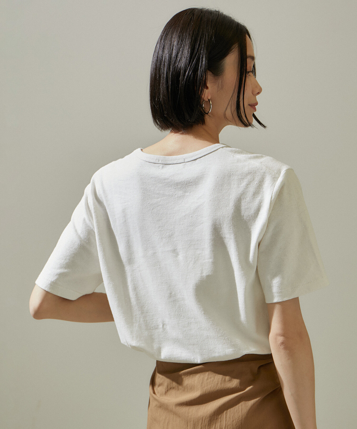 SALON adam et rope'「ヘンプコットンクルーネックTシャツ」|Tシャツ・カットソー|