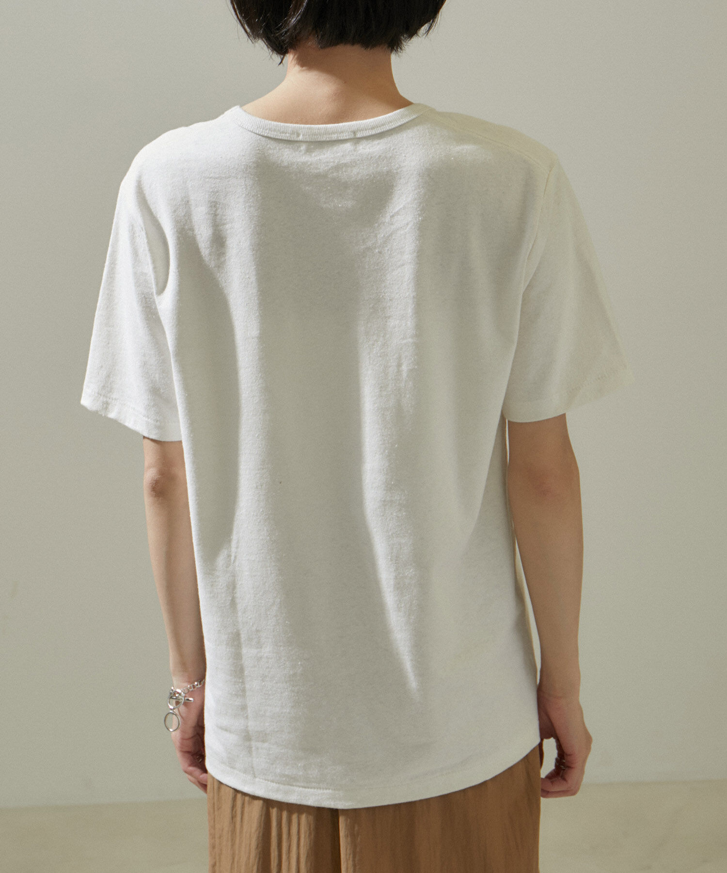 SALON adam et rope'「ヘンプコットンクルーネックTシャツ」|Tシャツ・カットソー|