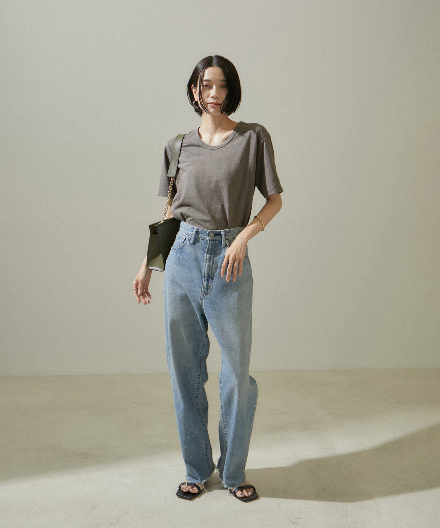 SALON adam et rope'「ヘンプコットンクルーネックTシャツ」|Tシャツ・カットソー|