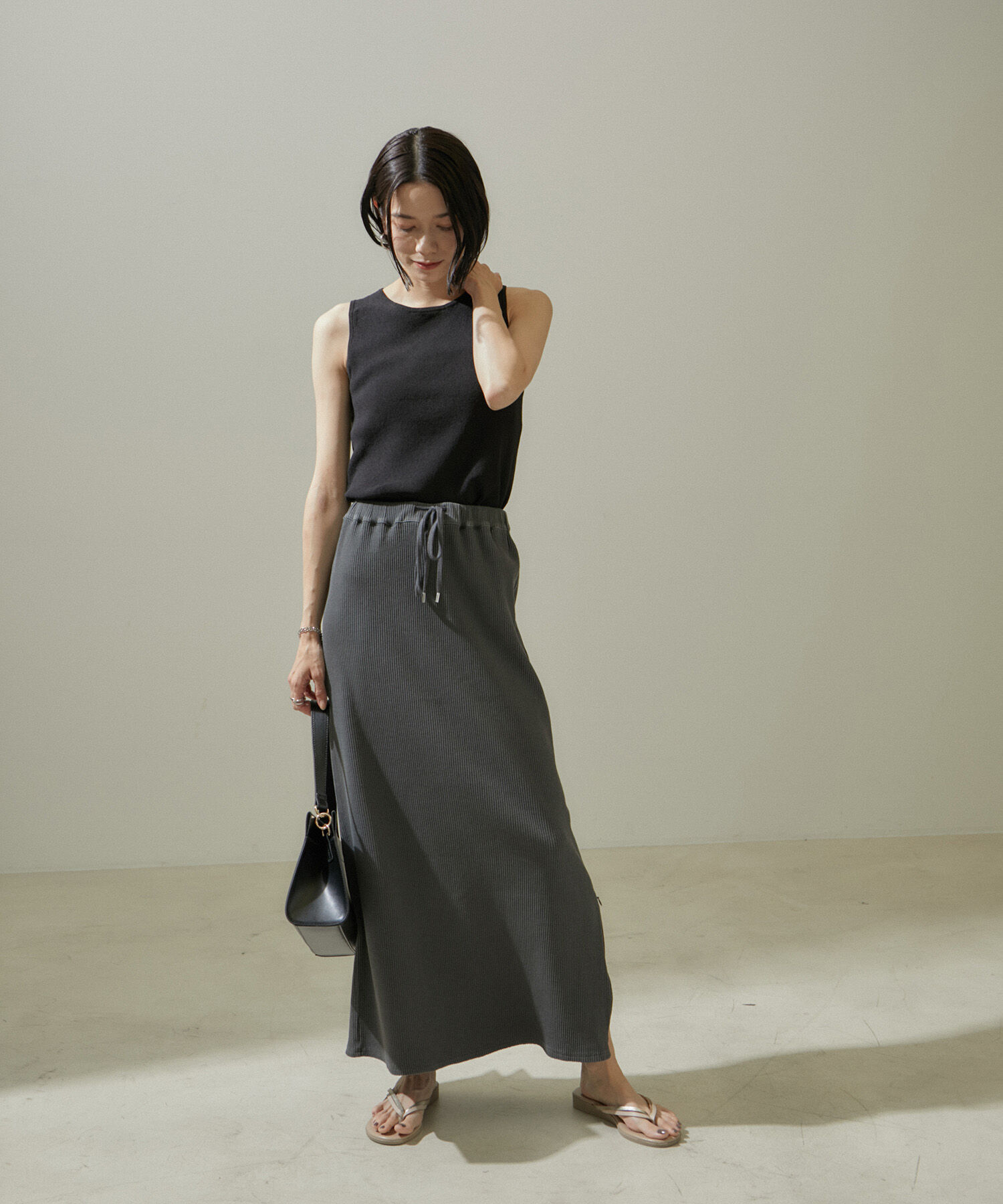 SALON adam et rope'「ドライシアーニットタンクトップ【アンサンブル対応】」|タンクトップ|