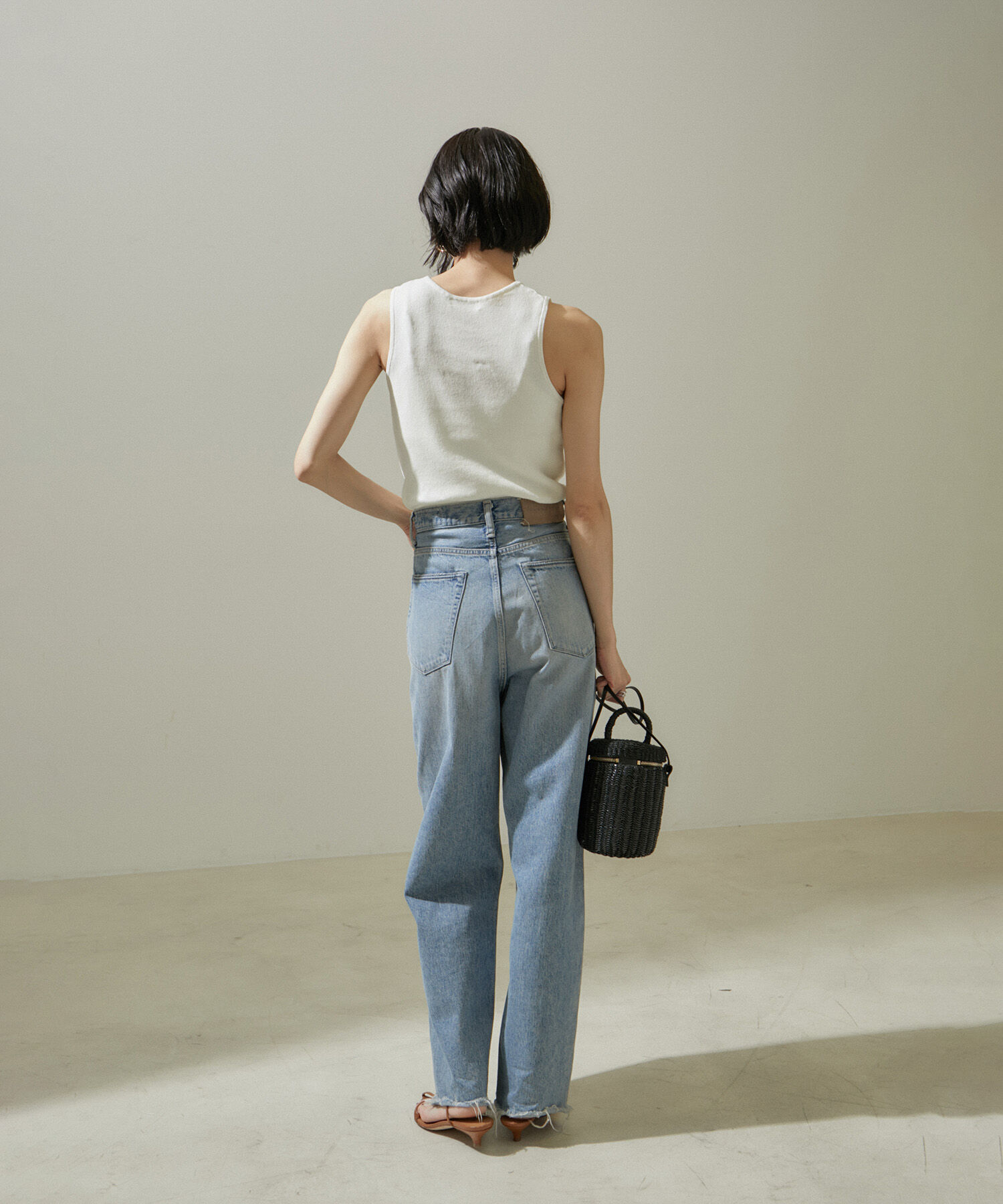 SALON adam et rope'「ドライシアーニットタンクトップ【アンサンブル対応】」|タンクトップ|