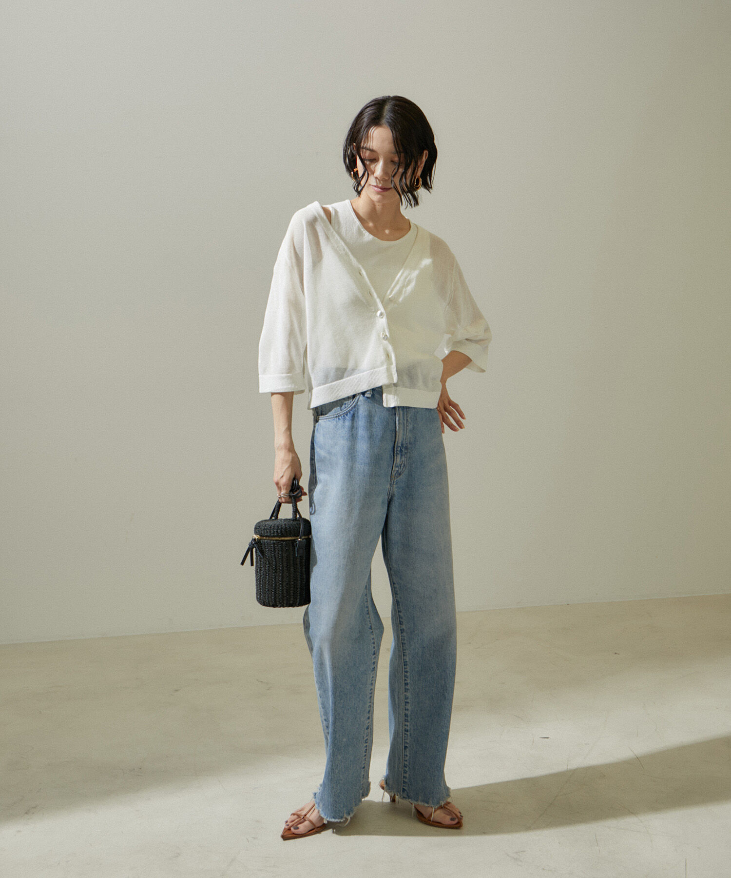 SALON adam et rope'「ドライシアーニットタンクトップ【アンサンブル対応】」|タンクトップ|