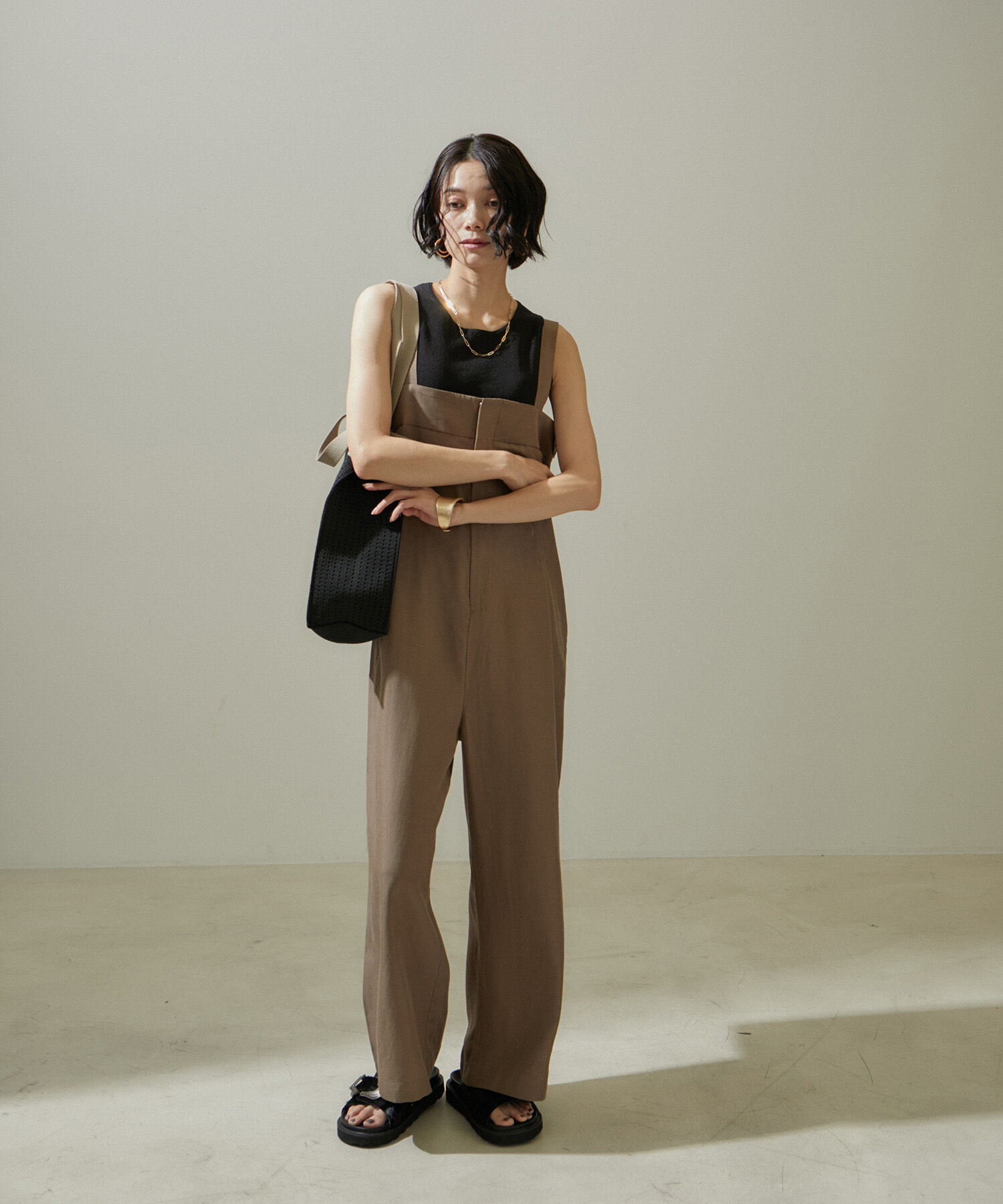 SALON adam et rope'「ドライシアーニットタンクトップ【アンサンブル対応】」|タンクトップ|