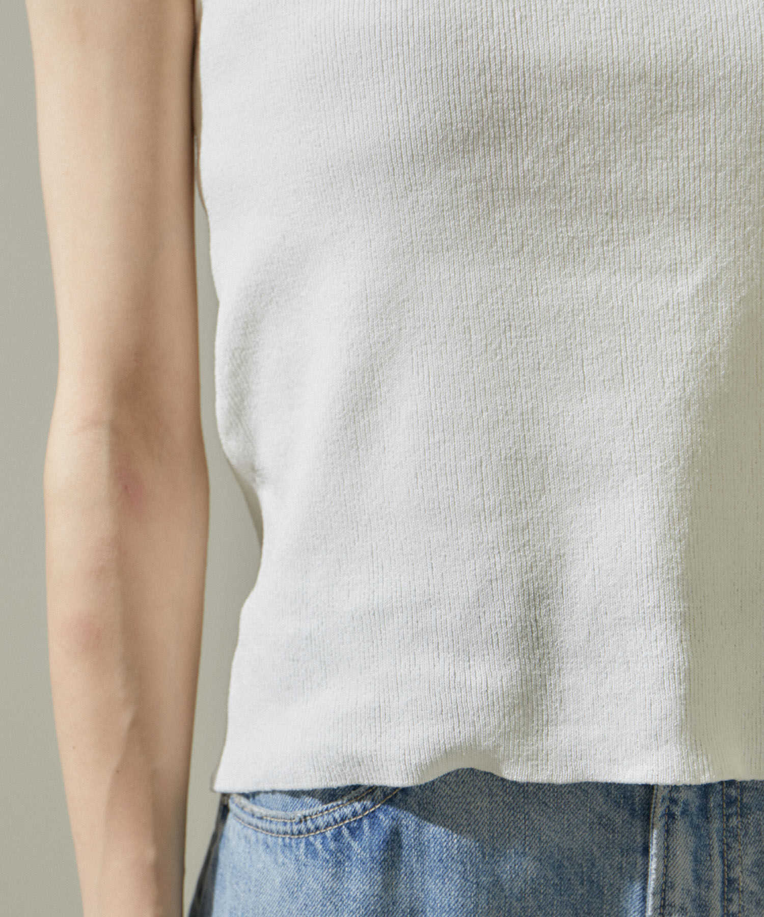 SALON adam et rope'「ドライシアーニットタンクトップ【アンサンブル対応】」|タンクトップ|