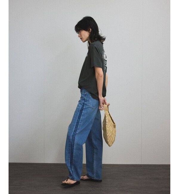 SALON adam et rope'「【Americana（アメリカーナ）】ラフィー丸胴 プリントT」|Tシャツ・カットソー|