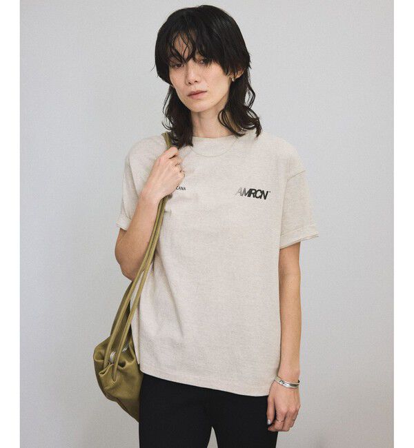 SALON adam et rope'「【Americana（アメリカーナ）】ラフィー丸胴 プリントT」|Tシャツ・カットソー|