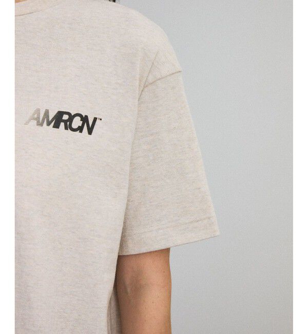 SALON adam et rope'「【Americana（アメリカーナ）】ラフィー丸胴 プリントT」|Tシャツ・カットソー|