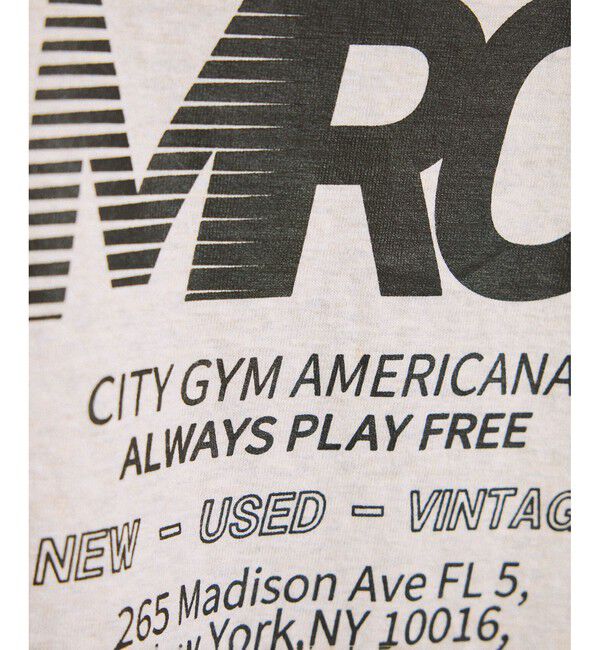 SALON adam et rope'「【Americana（アメリカーナ）】ラフィー丸胴 プリントT」|Tシャツ・カットソー|