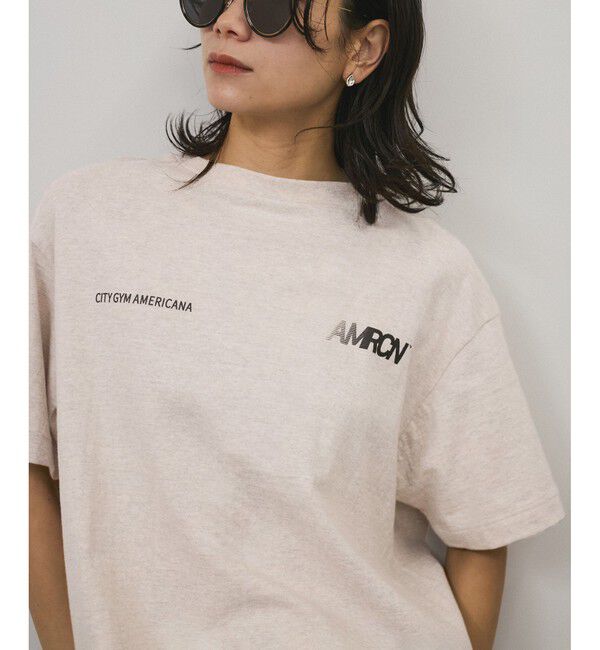 SALON adam et rope'「【Americana（アメリカーナ）】ラフィー丸胴 プリントT」|Tシャツ・カットソー|
