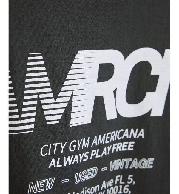 SALON adam et rope'「【Americana（アメリカーナ）】ラフィー丸胴 プリントT」|Tシャツ・カットソー|