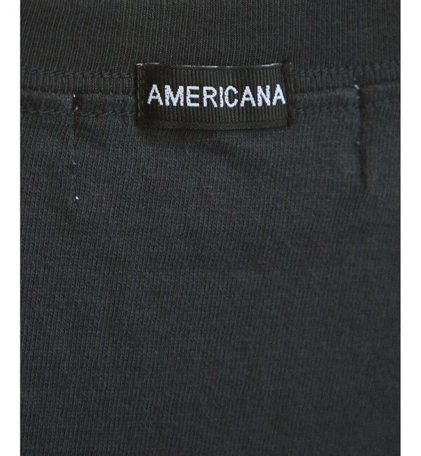SALON adam et rope'「【Americana（アメリカーナ）】ラフィー丸胴 プリントT」|Tシャツ・カットソー|