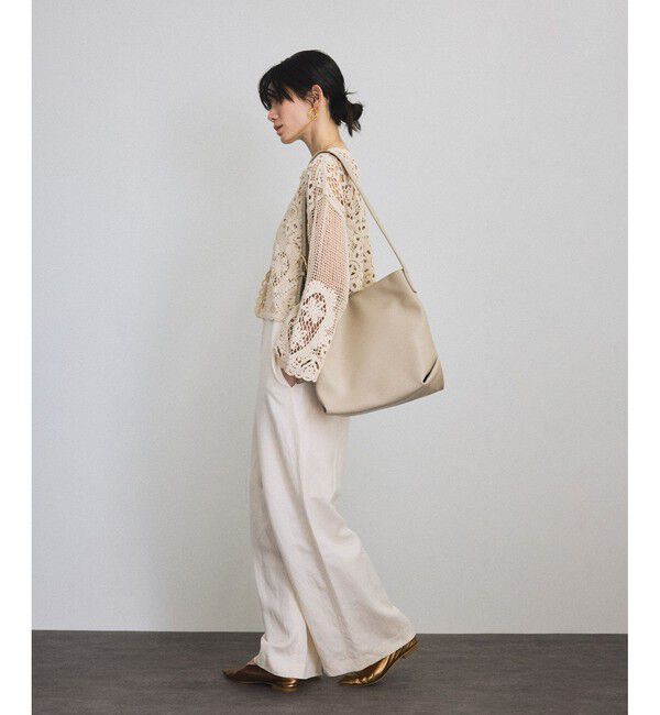 SALON adam et rope'「クロシェニットクロップドカーディガン」|カーディガン|