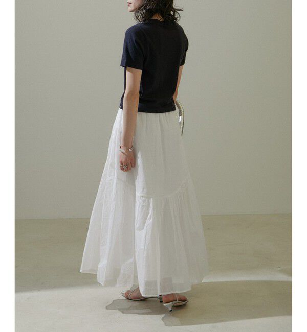 SALON adam et rope'「【WEB限定】コットンオーガンジーギャザースカート 2」|スカート|