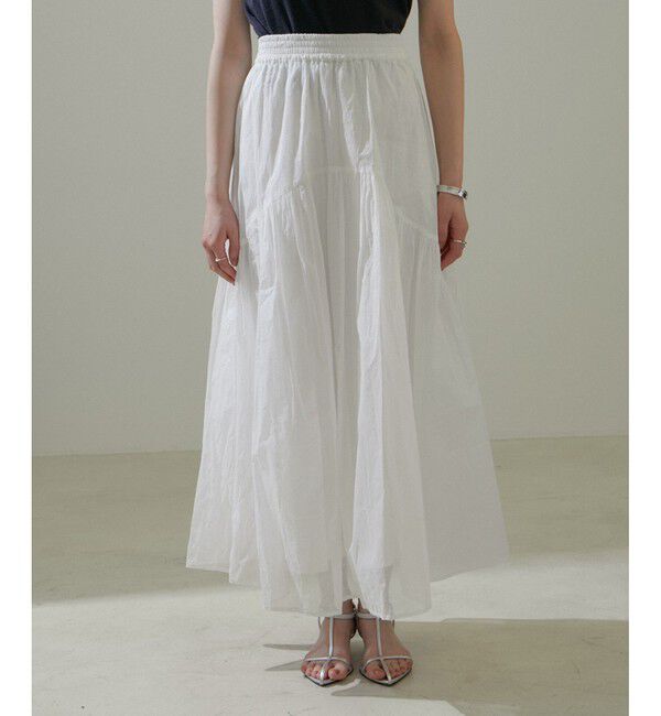 SALON adam et rope'「【WEB限定】コットンオーガンジーギャザースカート 2」|スカート|