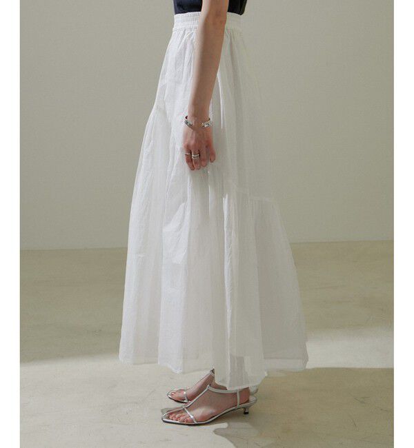 SALON adam et rope'「【WEB限定】コットンオーガンジーギャザースカート 2」|スカート|