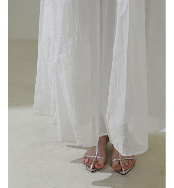 SALON adam et rope'「【WEB限定】コットンオーガンジーギャザースカート 2」|スカート|