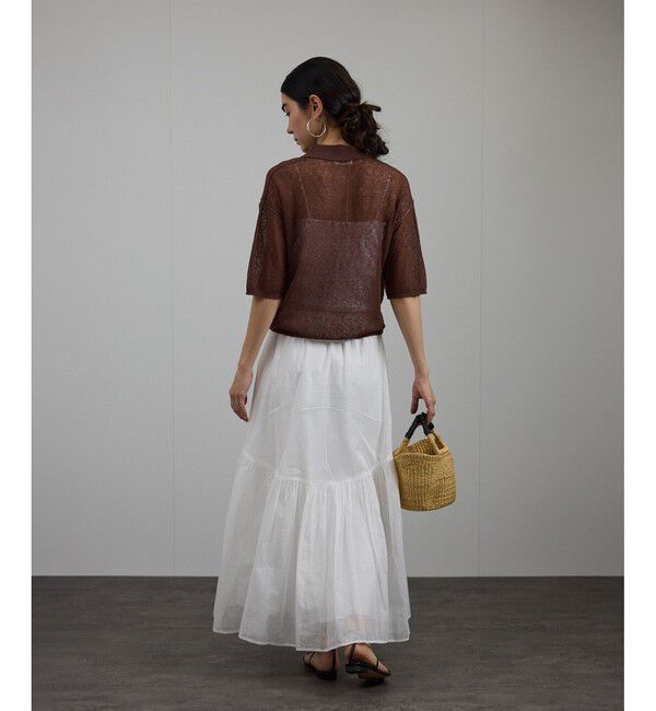 SALON adam et rope'「【WEB限定】コットンオーガンジーギャザースカート 2」|スカート|