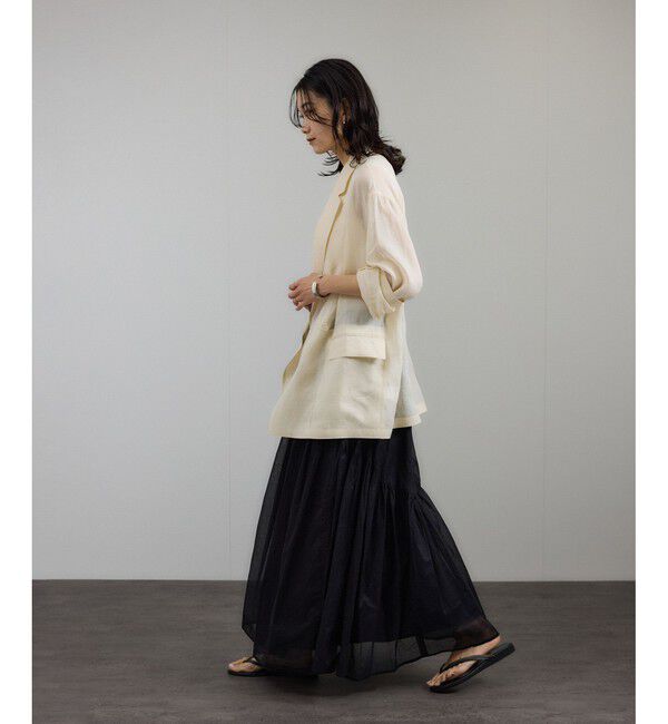 SALON adam et rope'「【WEB限定】コットンオーガンジーギャザースカート 2」|スカート|