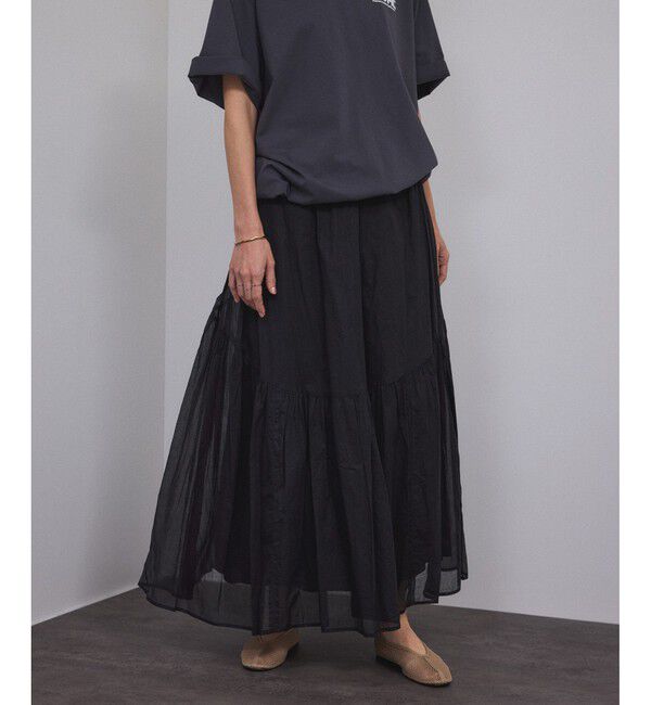 SALON adam et rope'「【WEB限定】コットンオーガンジーギャザースカート 2」|スカート|