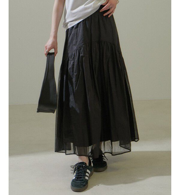 SALON adam et rope'「【WEB限定】コットンオーガンジーギャザースカート 2」|スカート|