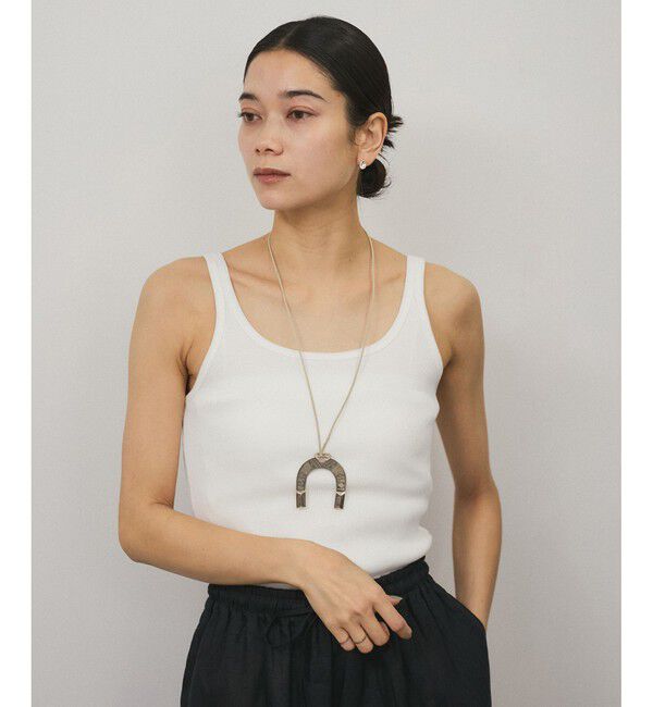 SALON adam et rope'「プリマベールファームリーリブタンクトップ［UVケア・洗える］」|タンクトップ|