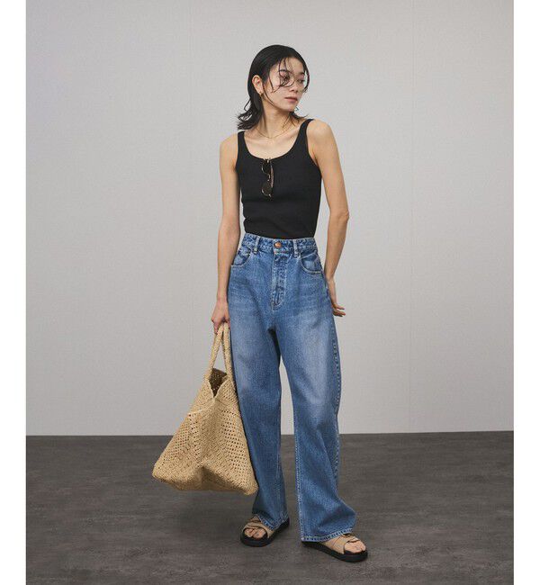 SALON adam et rope'「プリマベールファームリーリブタンクトップ［UVケア・洗える］」|タンクトップ|