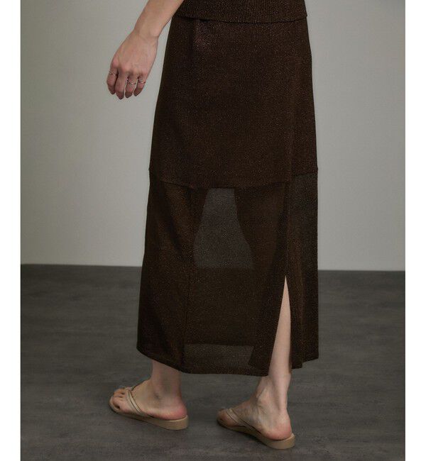 SALON adam et rope'「ブライトリブタイトスカート［セットアップ対応］」|スカート|