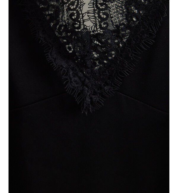 SALON adam et rope'「【WEB限定】ビンテージライクアクセントレースワンピース」|ワンピース|