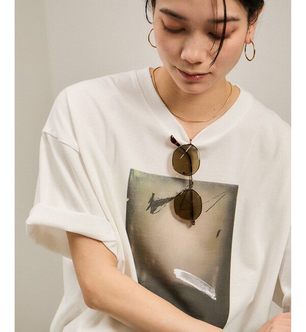 SALON adam et rope'「Yasuko Hirano / 平野泰子 ARTプリントリラックスT」|Tシャツ・カットソー|