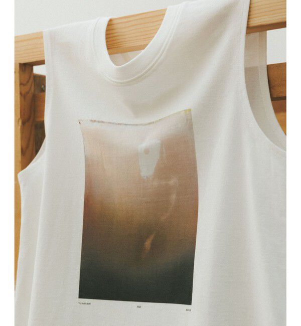 SALON adam et rope'「Yasuko Hirano / 平野泰子 ARTプリントノースリーブT」|タンクトップ|