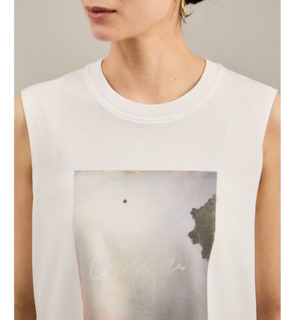 SALON adam et rope'「Yasuko Hirano / 平野泰子 ARTプリントノースリーブT」|タンクトップ|