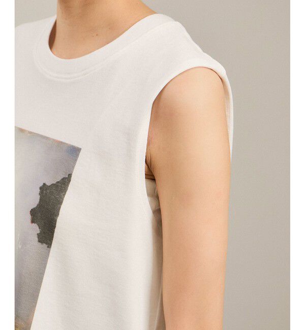 SALON adam et rope'「Yasuko Hirano / 平野泰子 ARTプリントノースリーブT」|タンクトップ|