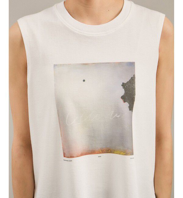 SALON adam et rope'「Yasuko Hirano / 平野泰子 ARTプリントノースリーブT」|タンクトップ|