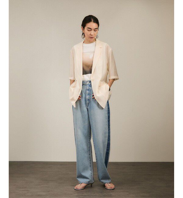 SALON adam et rope'「Yasuko Hirano / 平野泰子 ARTプリントノースリーブT」|タンクトップ|