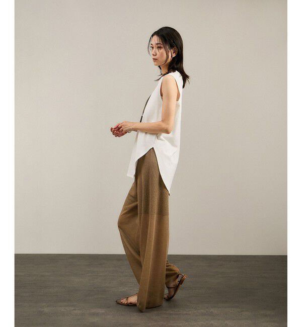 SALON adam et rope'「Yasuko Hirano / 平野泰子 ARTプリントノースリーブT」|タンクトップ|