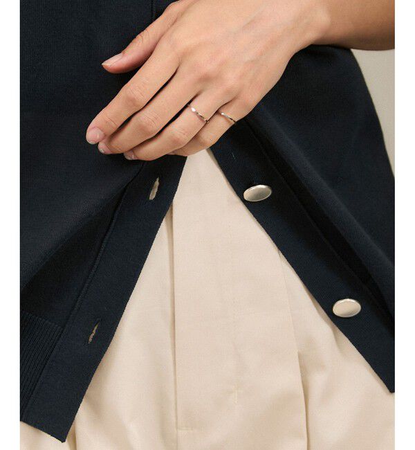 SALON adam et rope'「【WEB限定】ドライタッチメタルボタンニットジレ / ベスト［洗える］」|ベスト・ジレ|