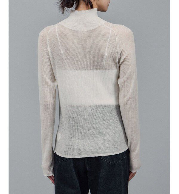 SALON adam et rope'「リブニット2WAYタートルネックプルオーバー」|ニット・セーター|