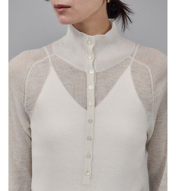 SALON adam et rope'「リブニット2WAYタートルネックプルオーバー」|ニット・セーター|