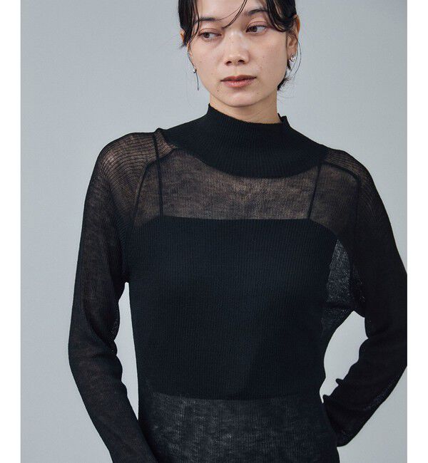 SALON adam et rope'「リブニット2WAYタートルネックプルオーバー」|ニット・セーター|