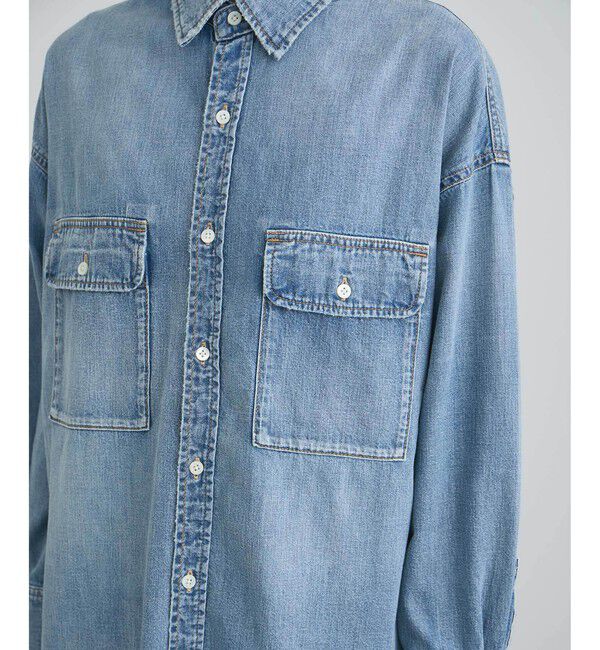 SALON adam et rope'「【RED CARD TOKYO  for SALON】DENIM BIG SHIRT」|シャツ・ブラウス|