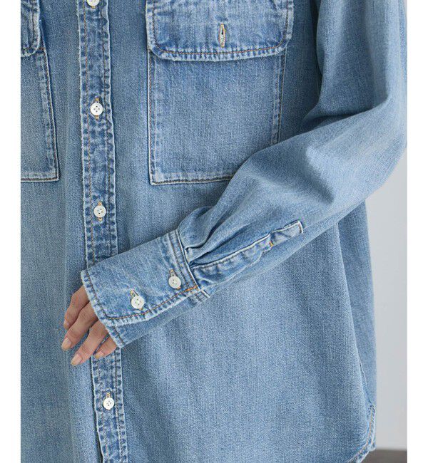 SALON adam et rope'「【RED CARD TOKYO  for SALON】DENIM BIG SHIRT」|シャツ・ブラウス|