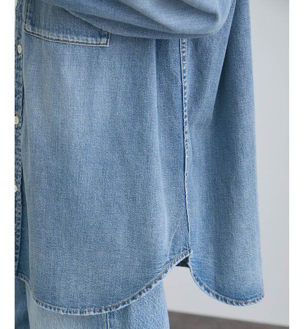 SALON adam et rope'「【RED CARD TOKYO  for SALON】DENIM BIG SHIRT」|シャツ・ブラウス|