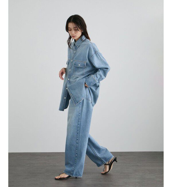 SALON adam et rope'「【RED CARD TOKYO  for SALON】DENIM BIG SHIRT」|シャツ・ブラウス|