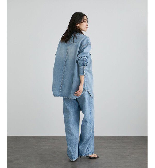 SALON adam et rope'「【RED CARD TOKYO  for SALON】DENIM BIG SHIRT」|シャツ・ブラウス|