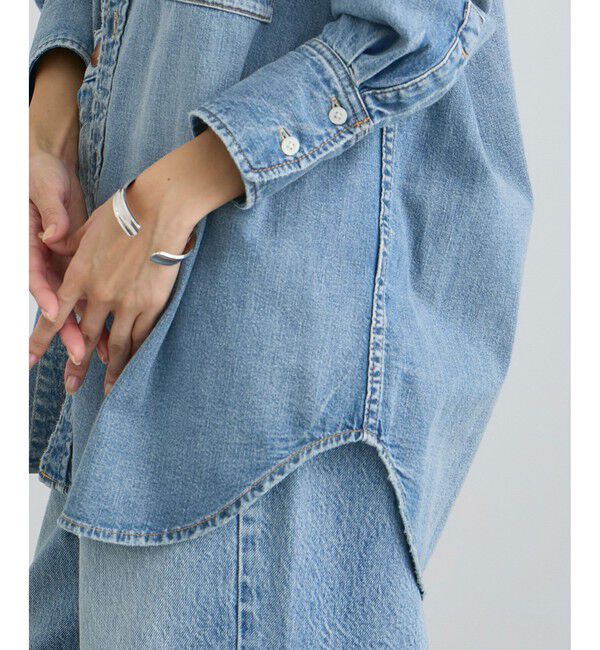 SALON adam et rope'「【RED CARD TOKYO  for SALON】DENIM BIG SHIRT」|シャツ・ブラウス|