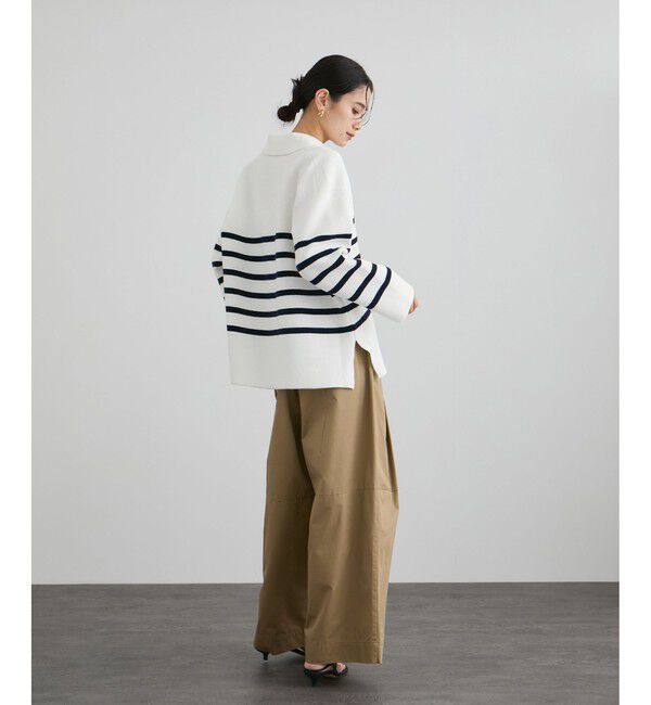 SALON adam et rope'「【WEB限定】スキッパーニットプルオーバー」|ニット・セーター|