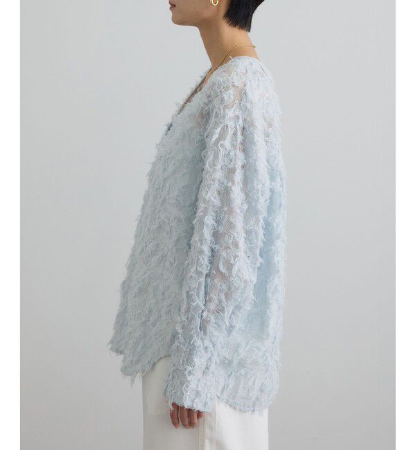 SALON adam et rope'「モチーフカットジャガードブラウス」|シャツ・ブラウス|