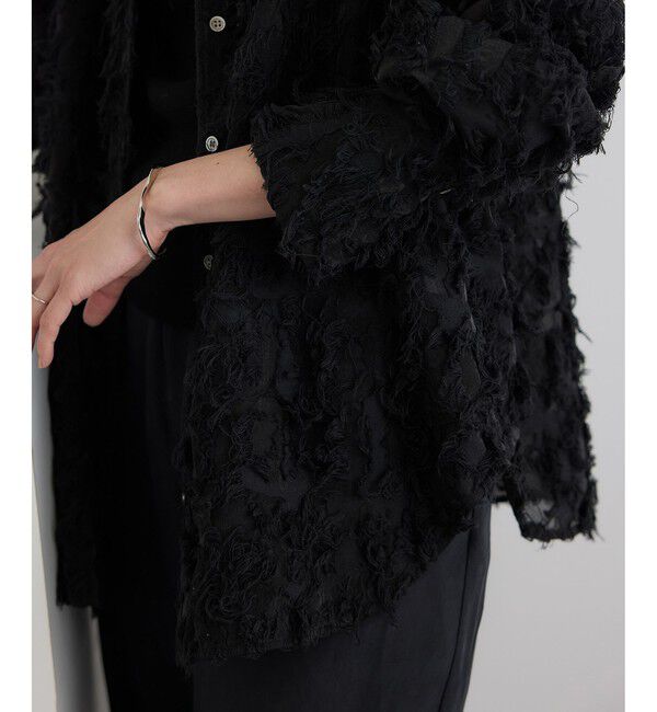 SALON adam et rope'「モチーフカットジャガードブラウス」|シャツ・ブラウス|